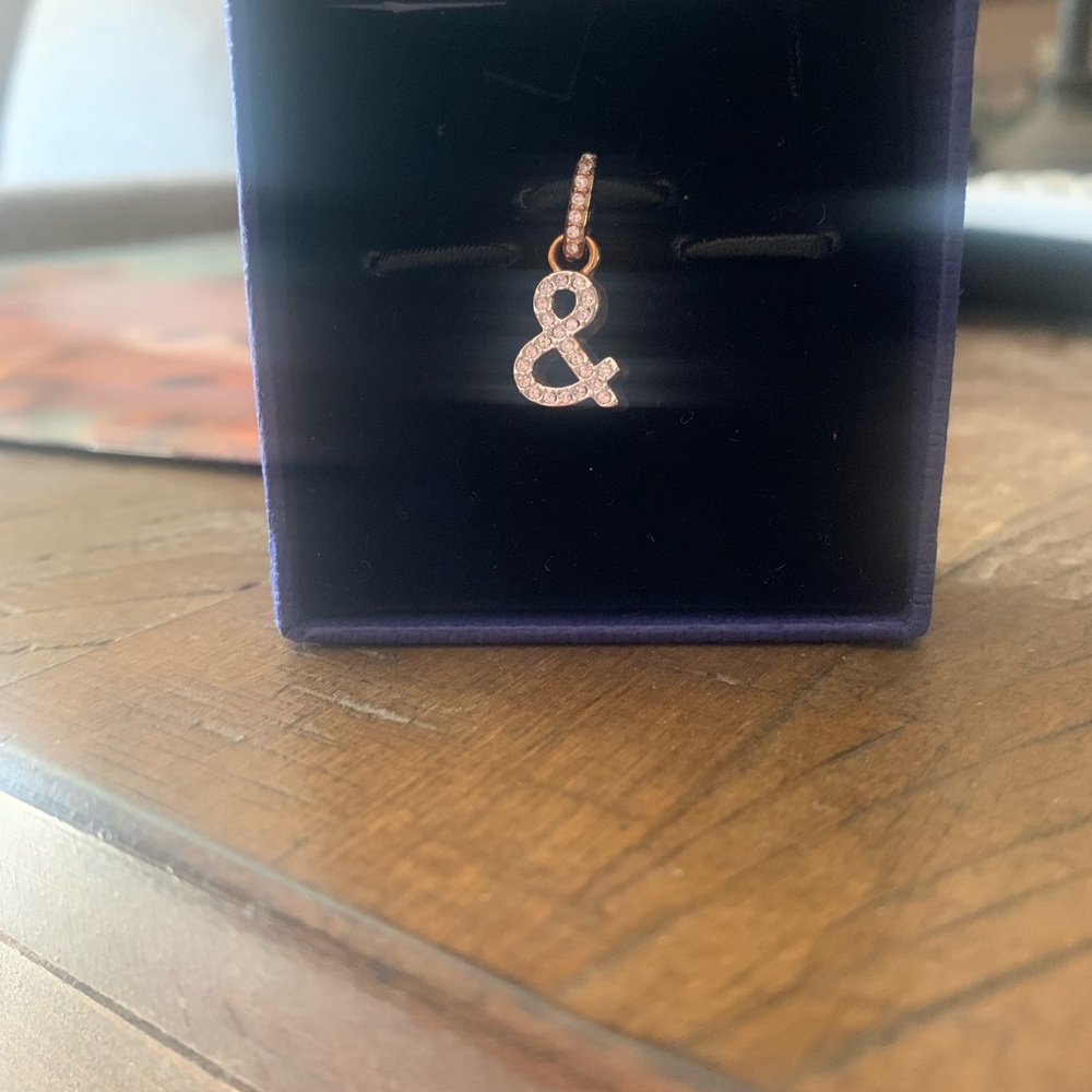 Elegant Rose Gold Ampersand Pendant Necklace